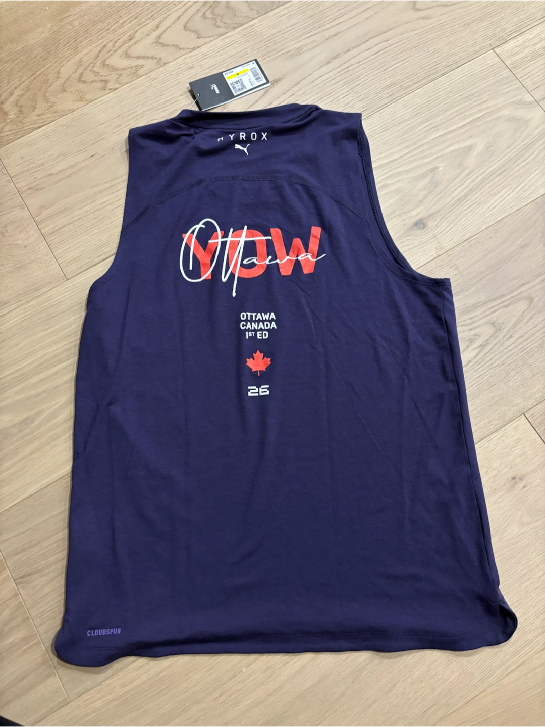 PUMA x Hyrox OTTAWA 2026 Cloudspun City Tank, Men’s Size M *NEW - photo 2