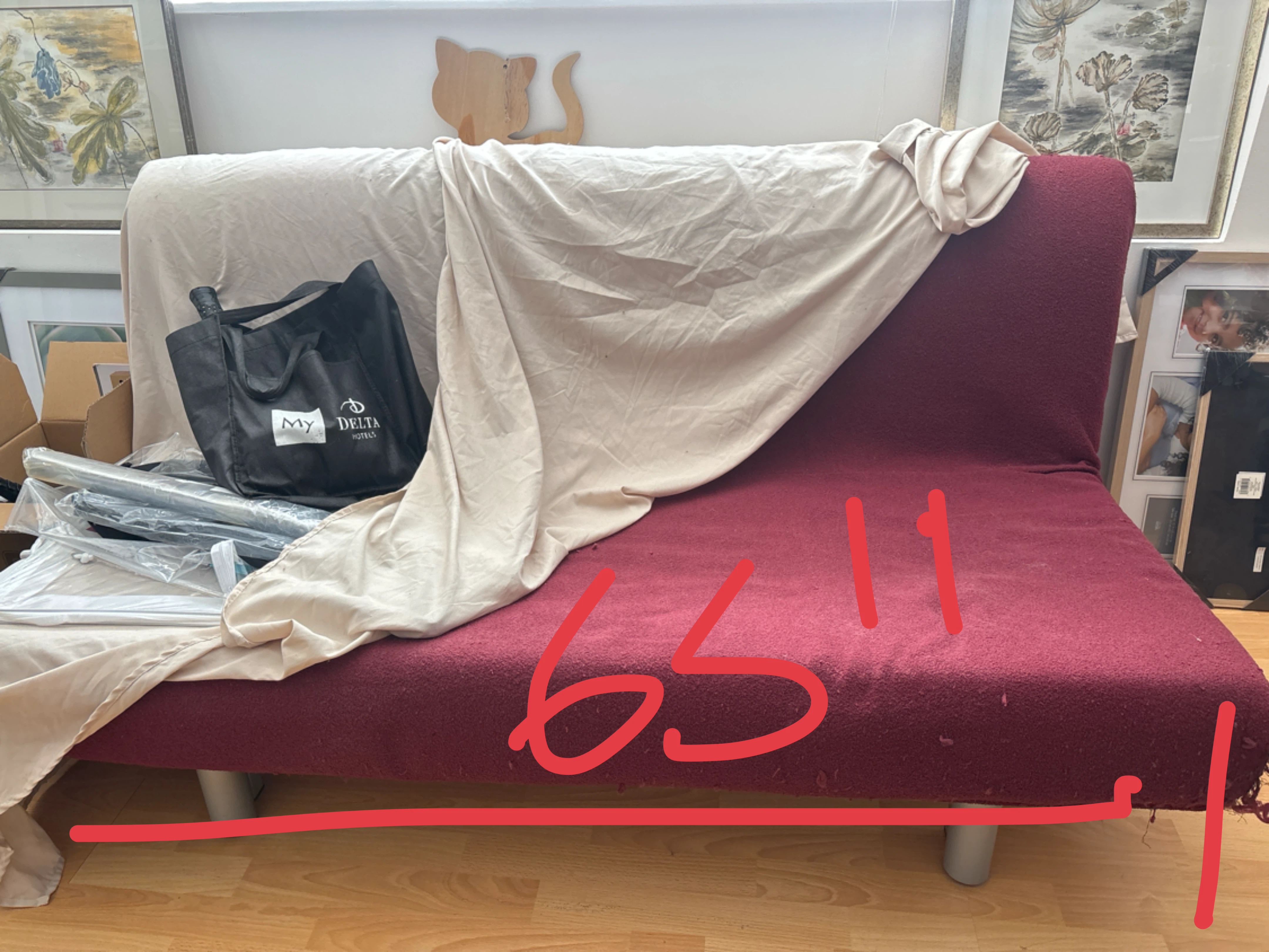 Sofa Bed with metal frame