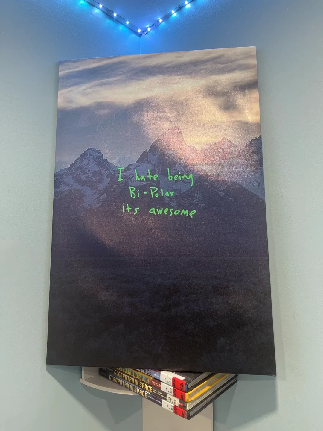 "I HATE BEING BI-POLAR IT'S AWESOME" Canvas Print - photo 2