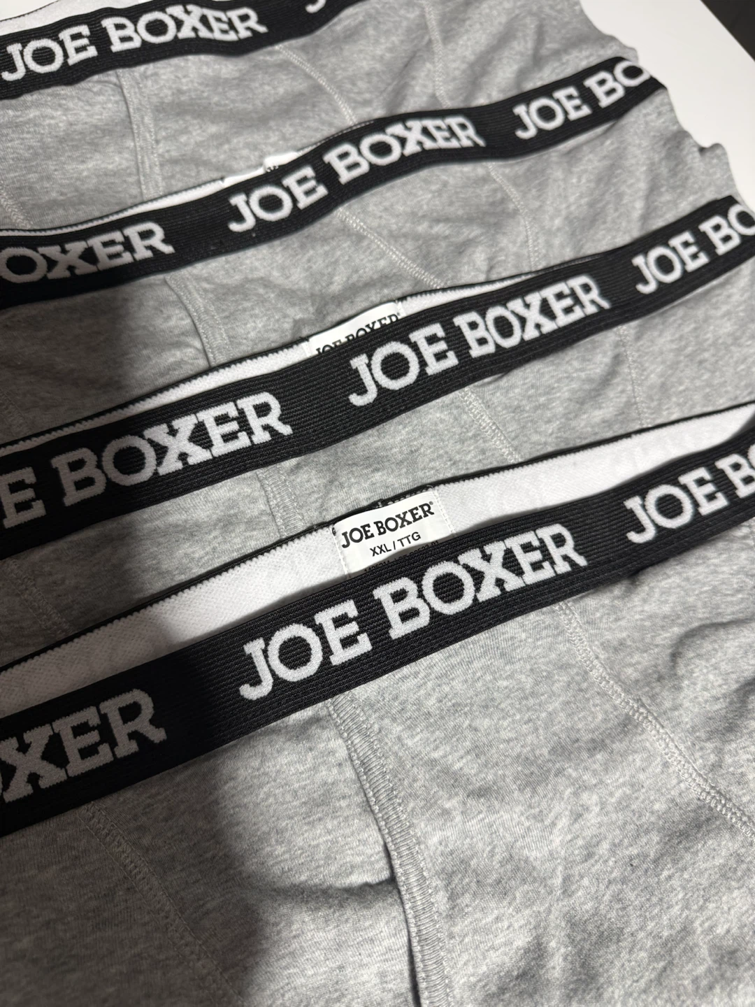 NEW Joe Boxer Men’s Boxer Briefs 4-Pack XXL 100% Cotton Gray - photo 2