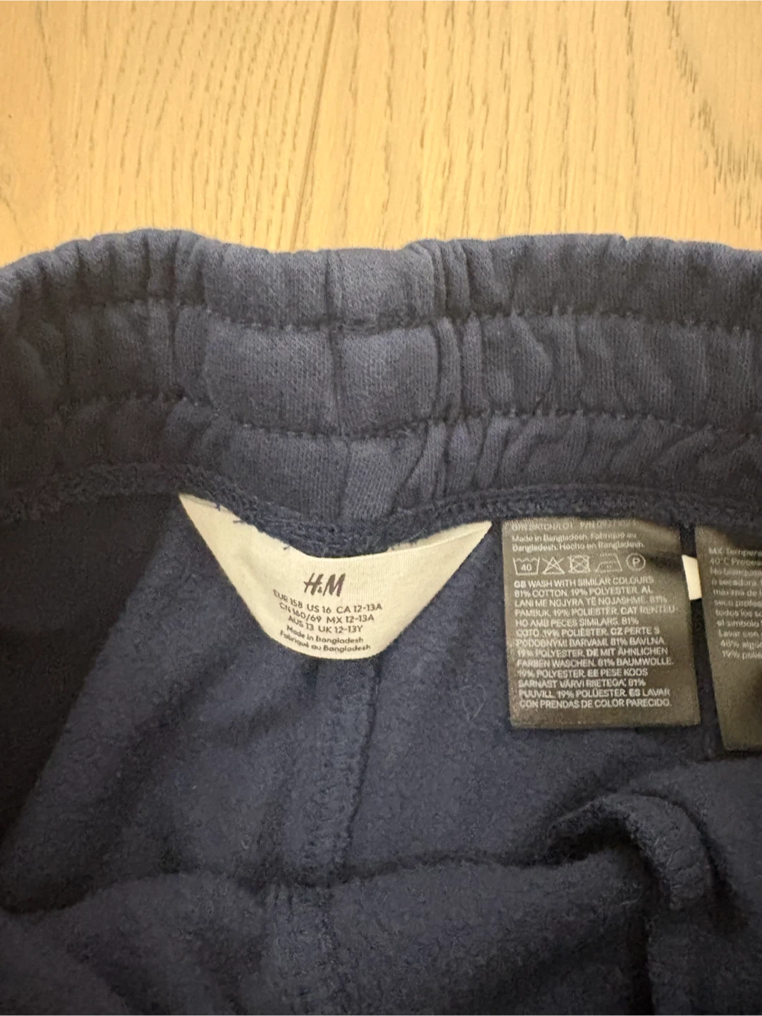 H&M Navy Blue Sweat Shorts - US 16 (12-13 year old) - photo 5
