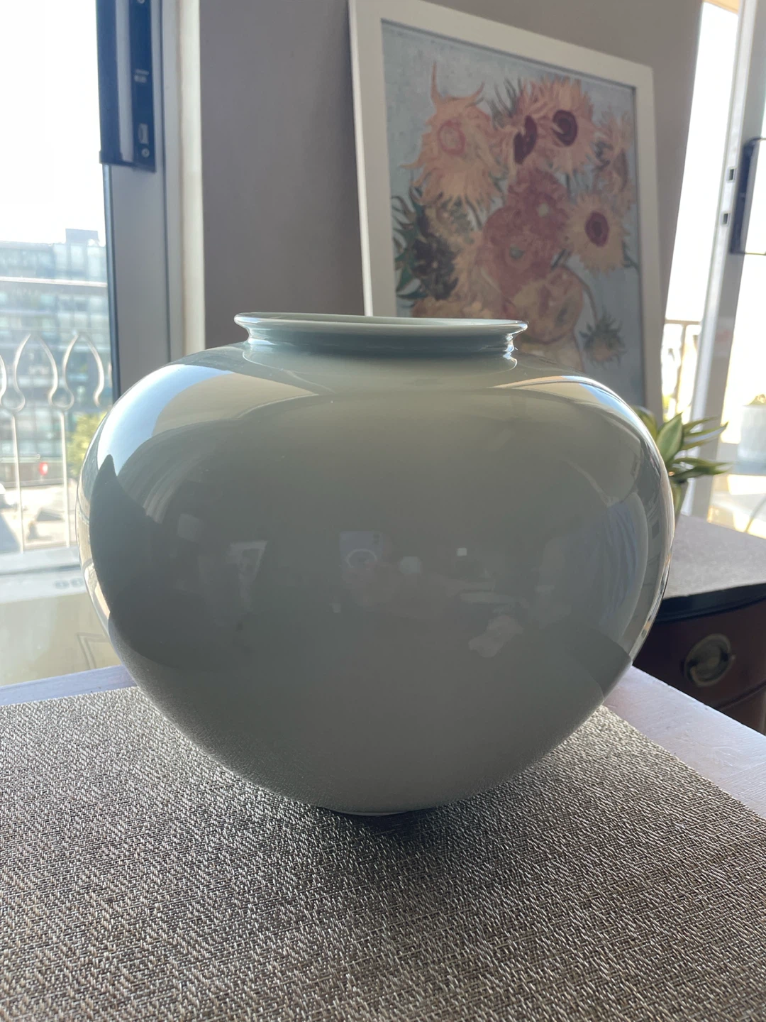 Light Blue Ceramic Vase