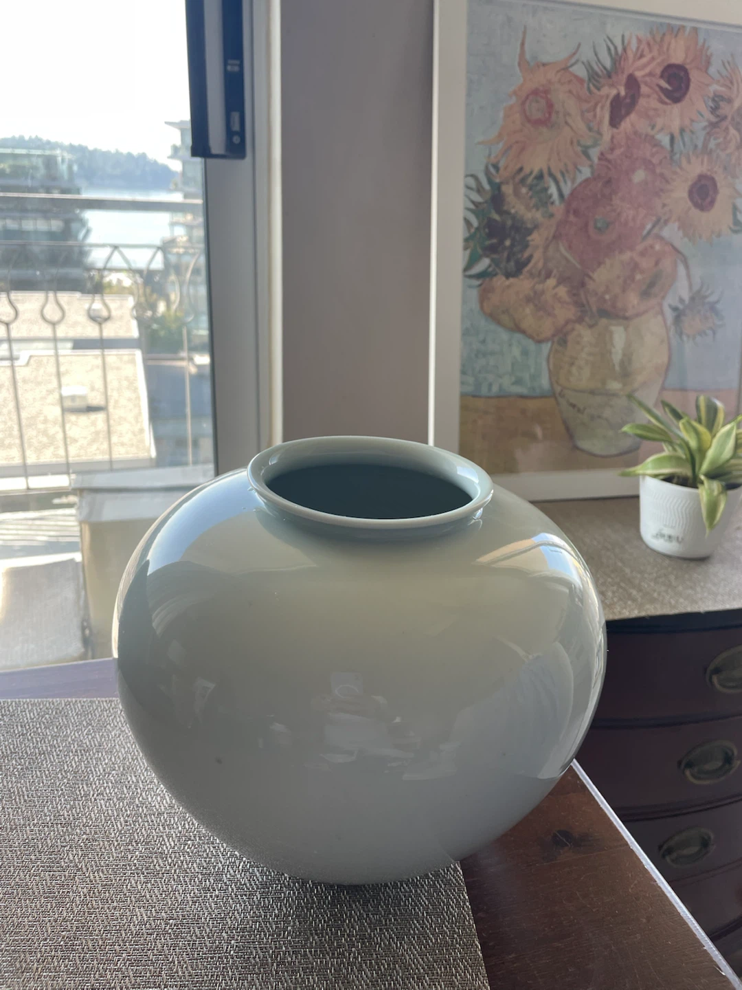 Light Blue Ceramic Vase - photo 2