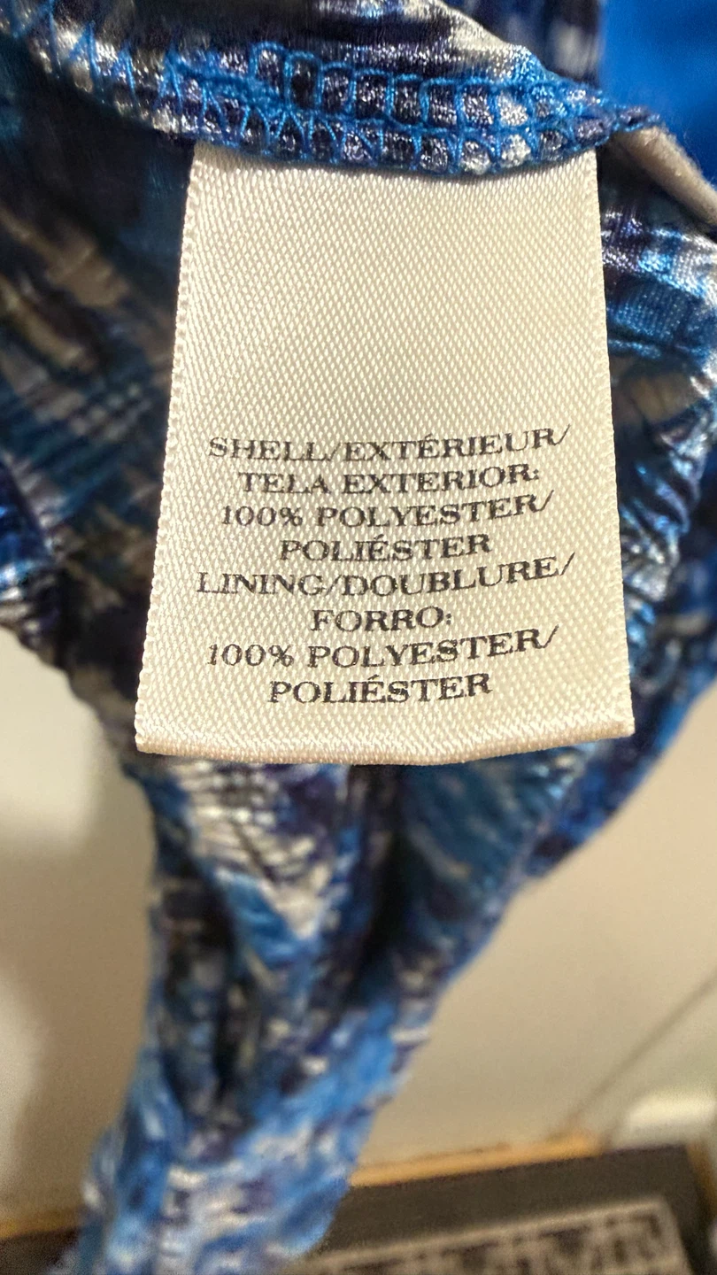 Ann Taylor Blue Print Sleeveless Dress Size 6 - photo 5