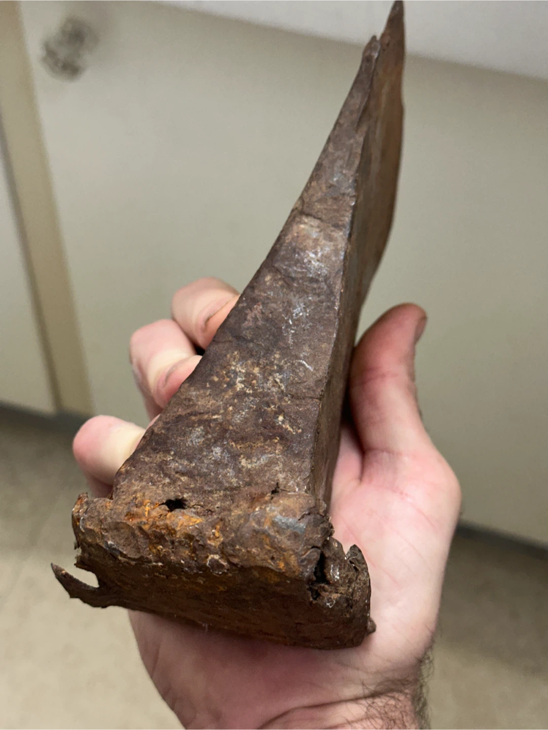 Large antique cast metal wood splitter - photo 3