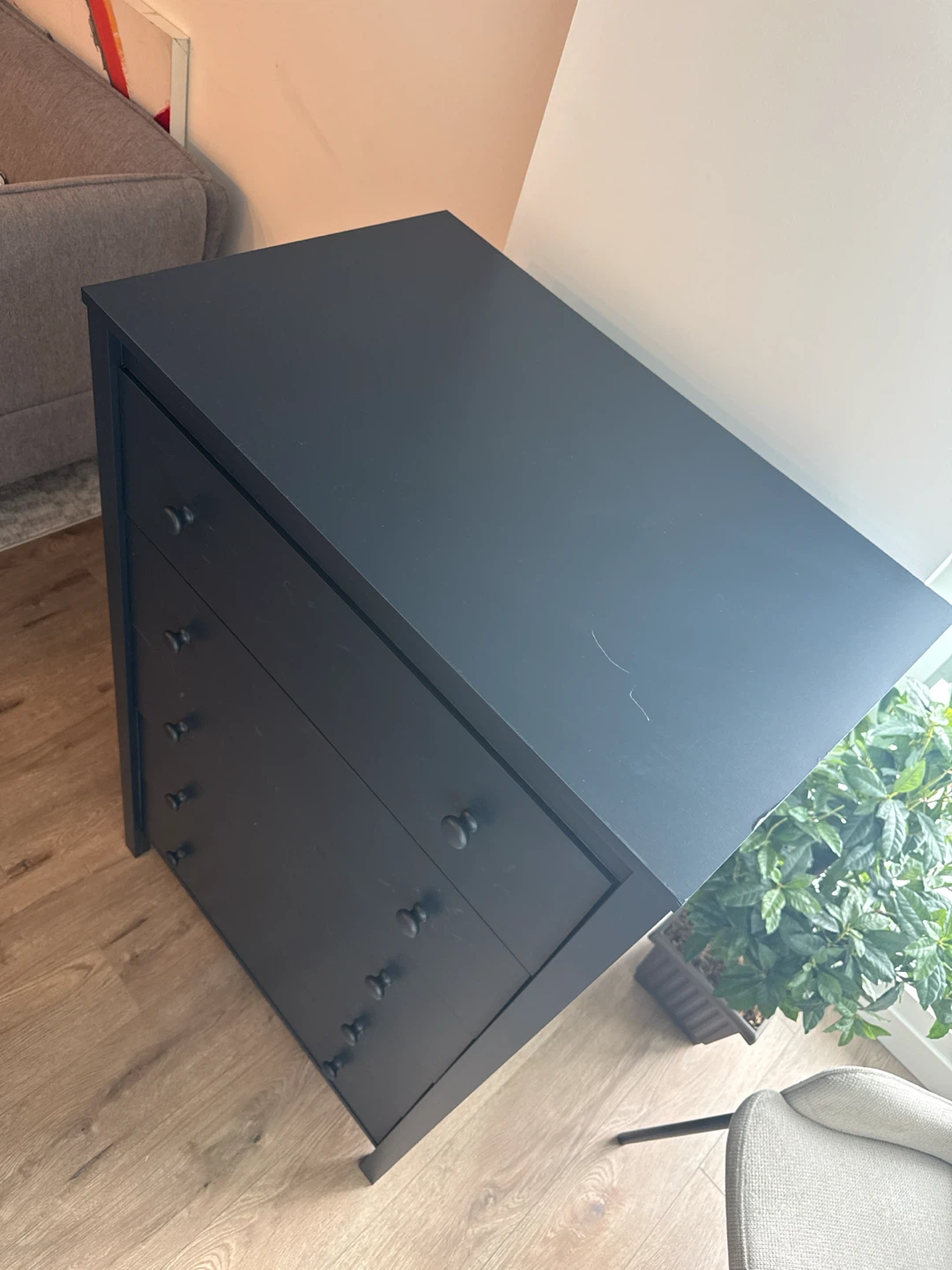 Black 5-Drawer Dresser - photo 5