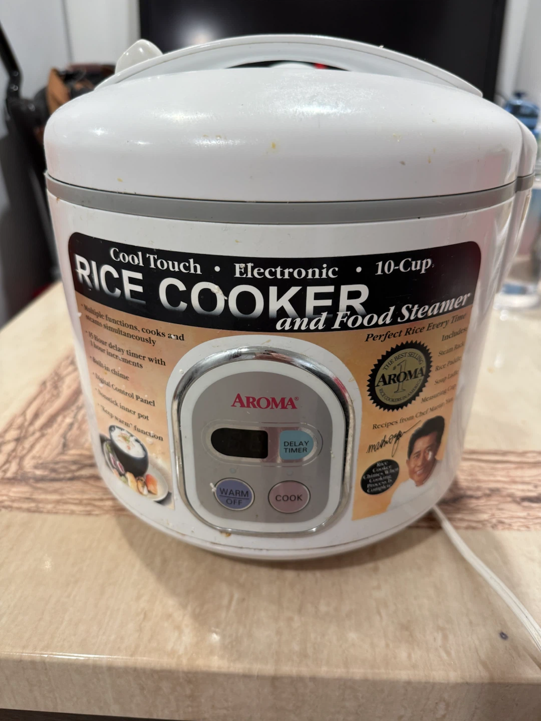 Aroma 10-Cup Electronic Rice Cooker and Food Steamer