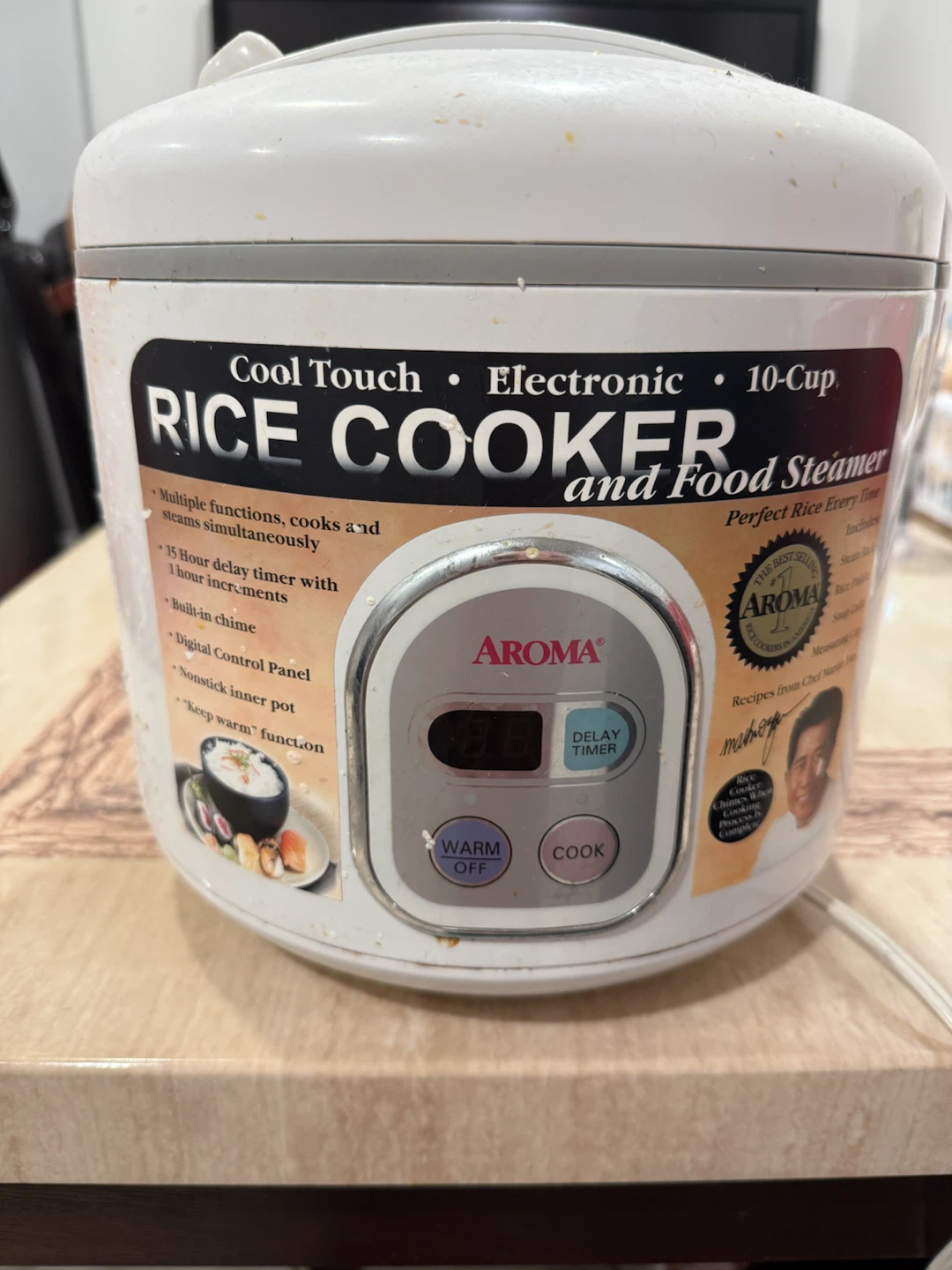 Aroma 10-Cup Electronic Rice Cooker and Food Steamer - photo 2