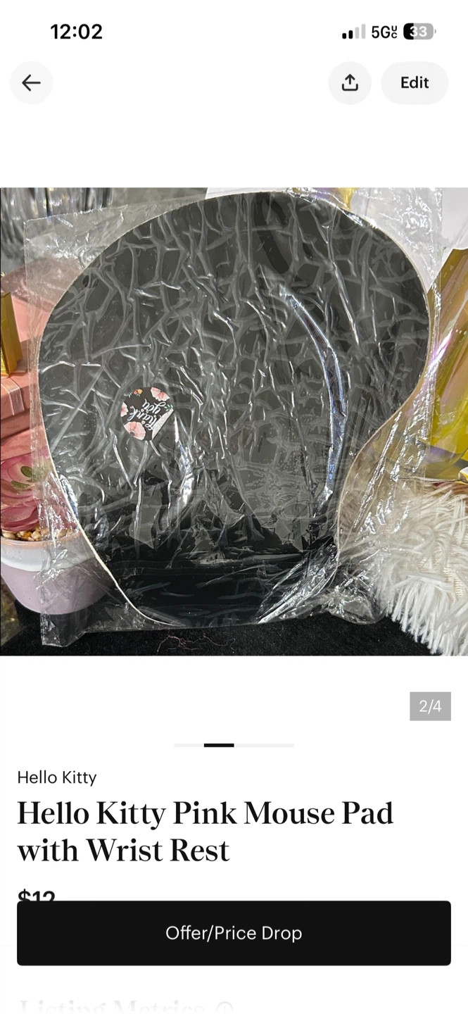Hello Kitty Pink Mouse Pad with Wrist Rest - photo 3