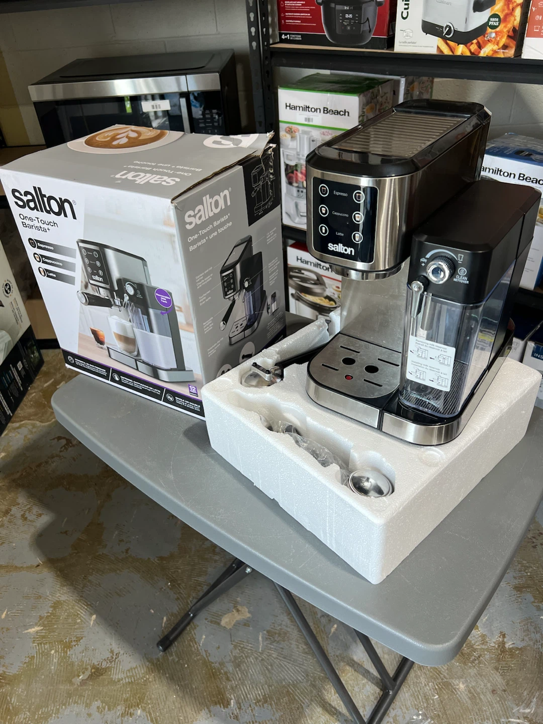 Salton One-Touch Barista+ Espresso Machine