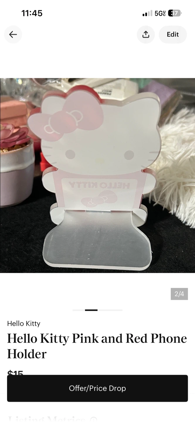 Hello Kitty Pink and Red Phone Holder - photo 2