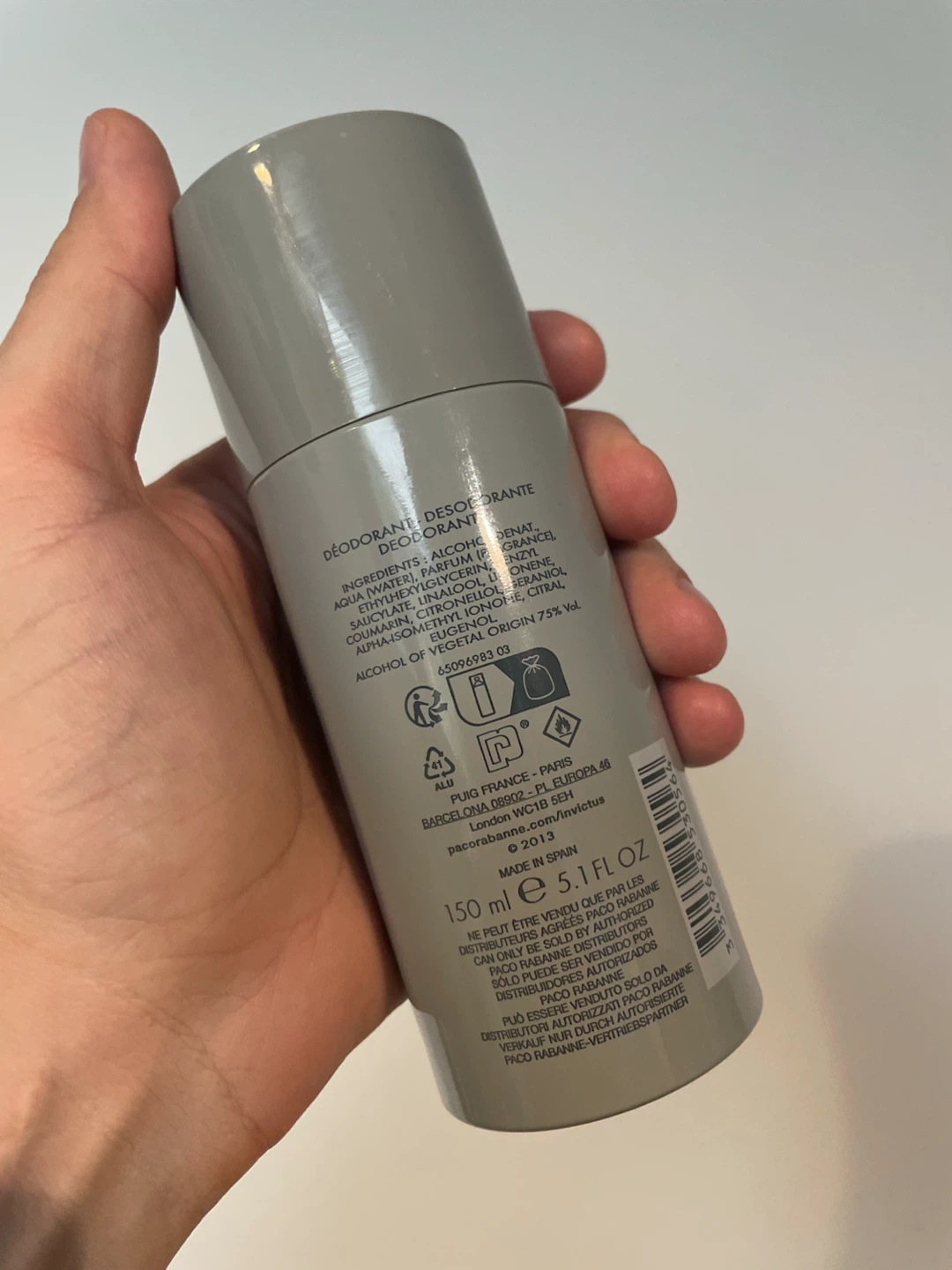 Paco Rabanne Invictus Deodorant Spray (150ml) - photo 2