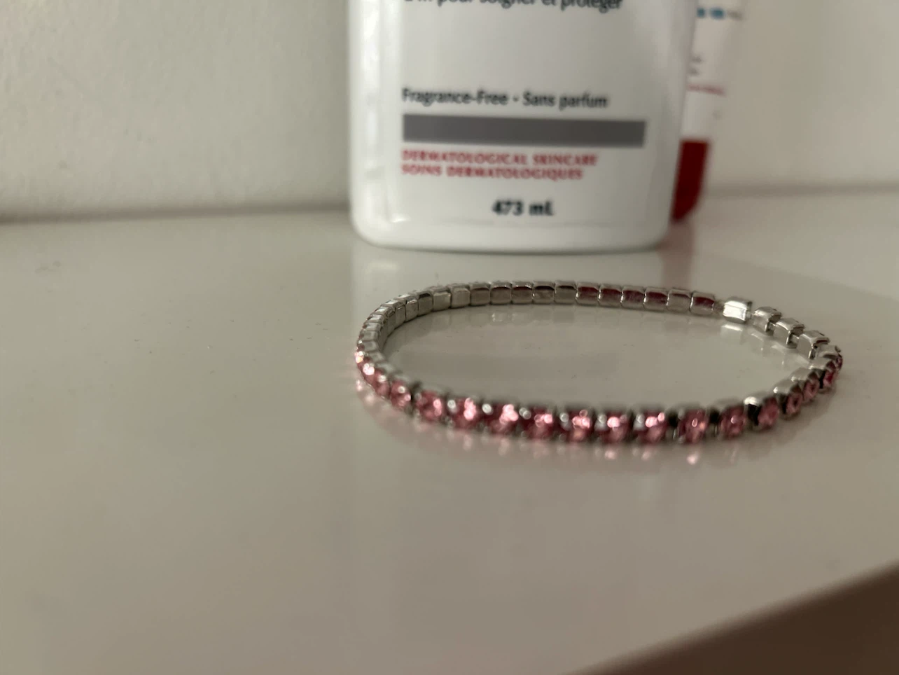 Pink Rhinestone Bracelet - photo 2