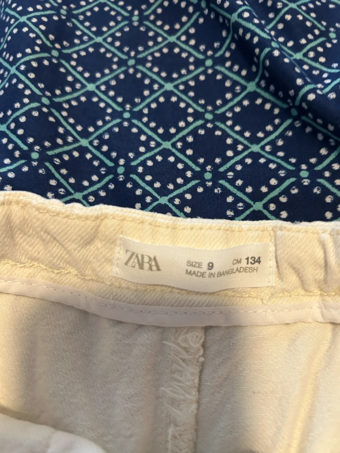 ZARA Cream Cargo Shorts Size 9/134 - photo 4
