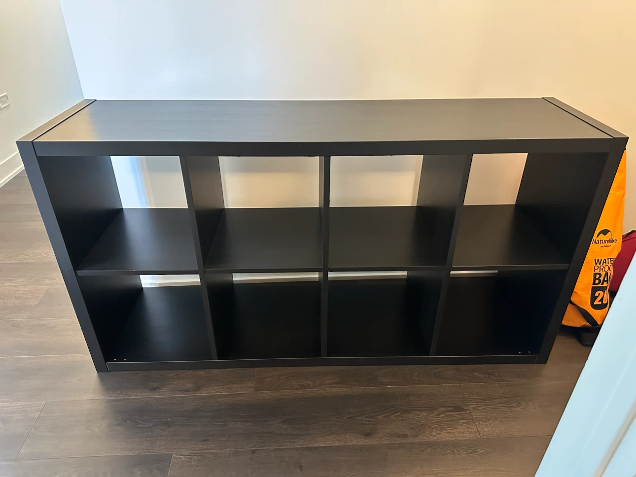 IKEA Black 8-Cube Storage Shelf Unit