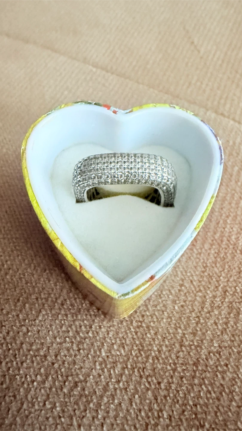 ADIRFINE Sterling Silver Eternity Band Ring
