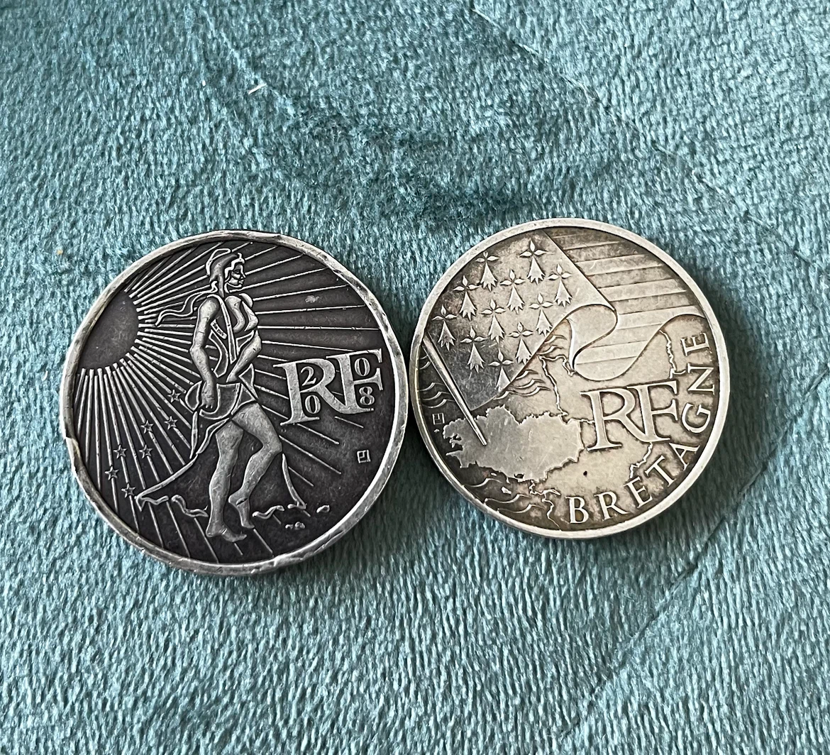 Silver coins Euro 10 and Euro 15 Coins - photo 3