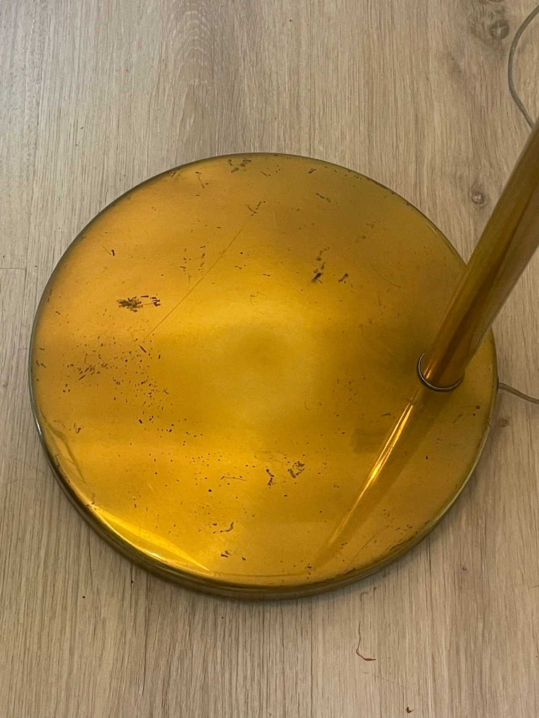 Brass Floor Lamp with Shade