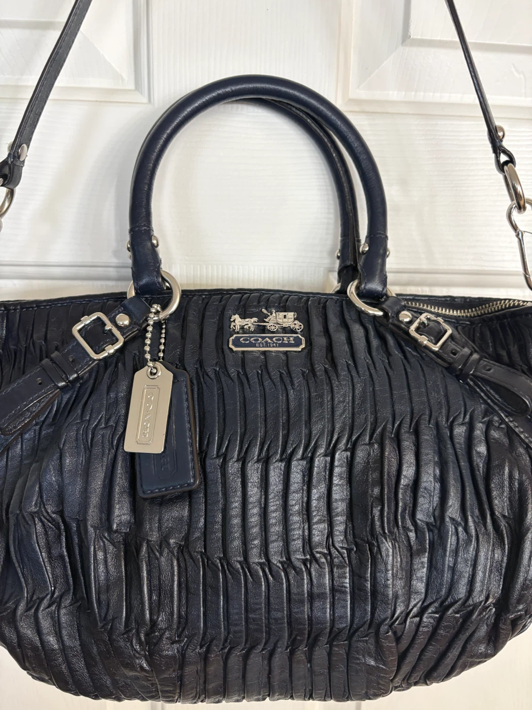 Coach Madison Sophia Gathered Leather Satchel Bag - photo 2