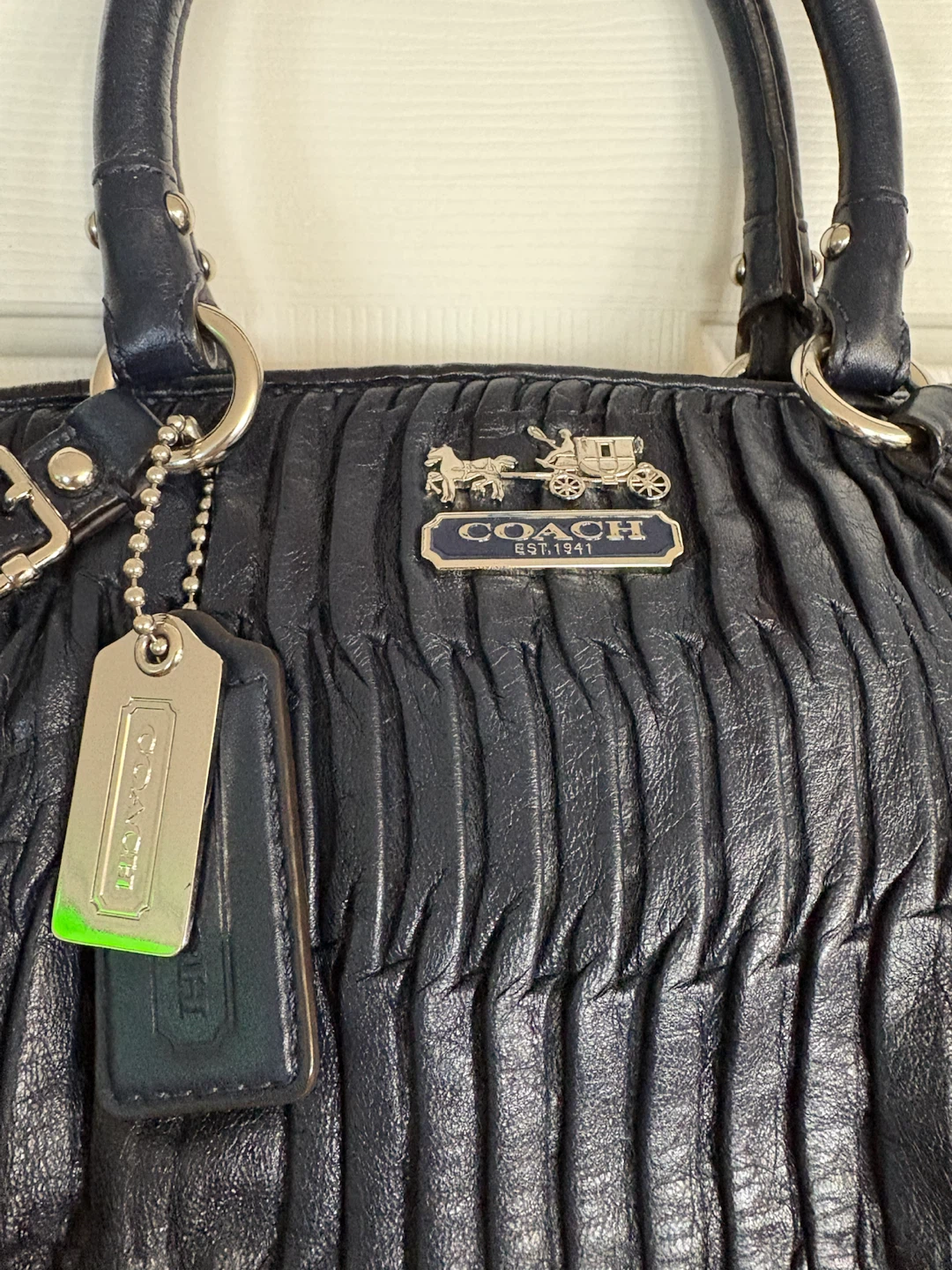 Coach Madison Sophia Gathered Leather Satchel Bag - photo 3