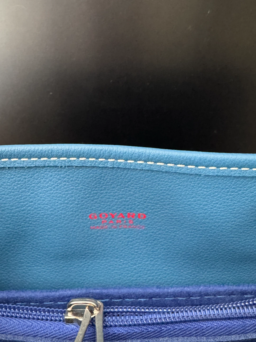 Goyard Mini Anjou Blue Tote Bag with Coin Purse - photo 3