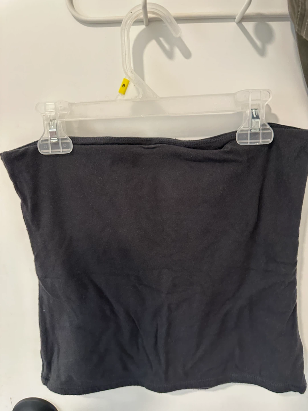 Hollister Black strapless top with denim star detail - photo 2