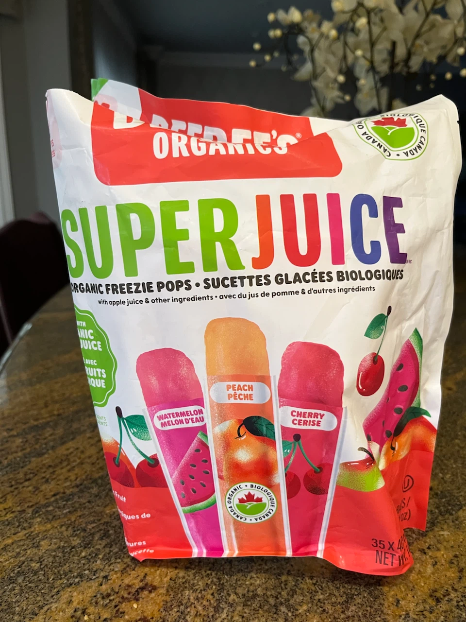 Juice Organic Freeze Pops
