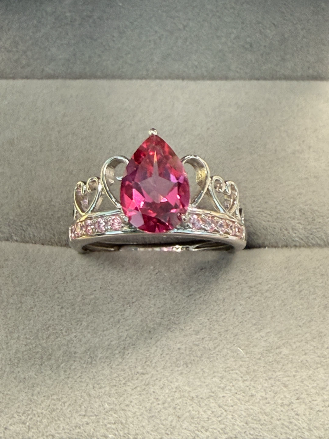 Natural Pink Topaz S925 Silver Ring