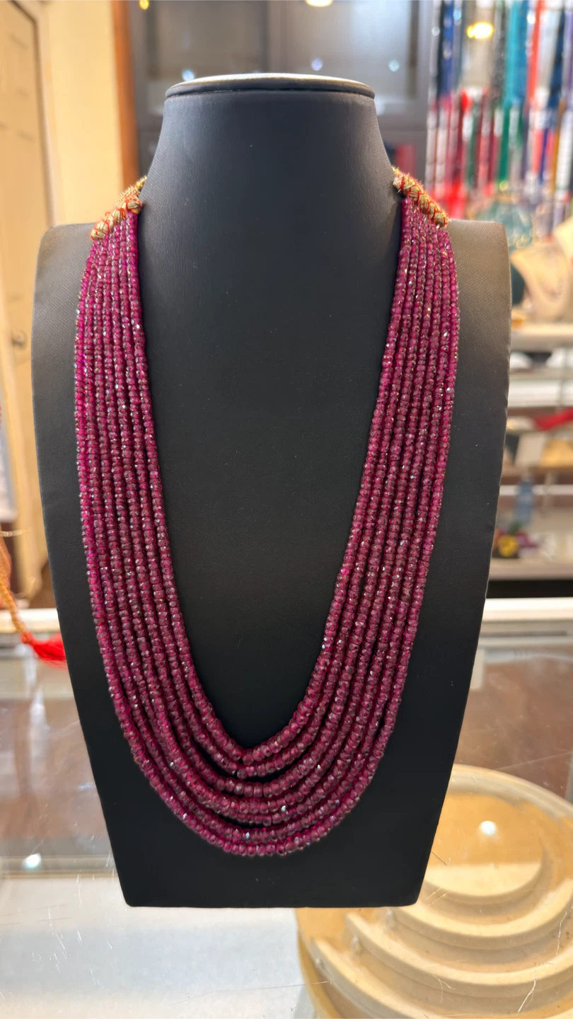 Multi-Strand Ruby Bead Necklace - photo 3