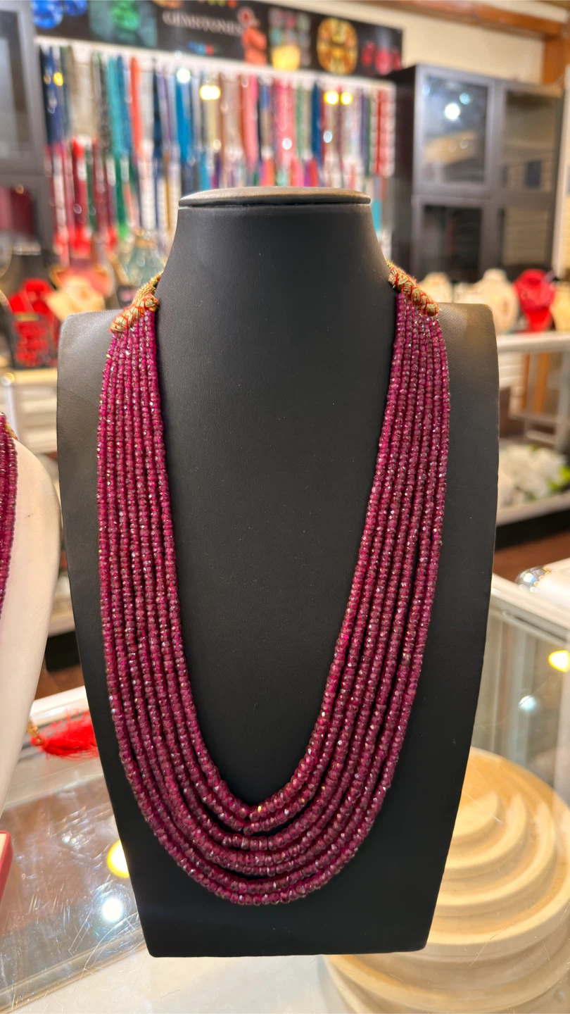 Multi-Strand Ruby Bead Necklace - photo 4