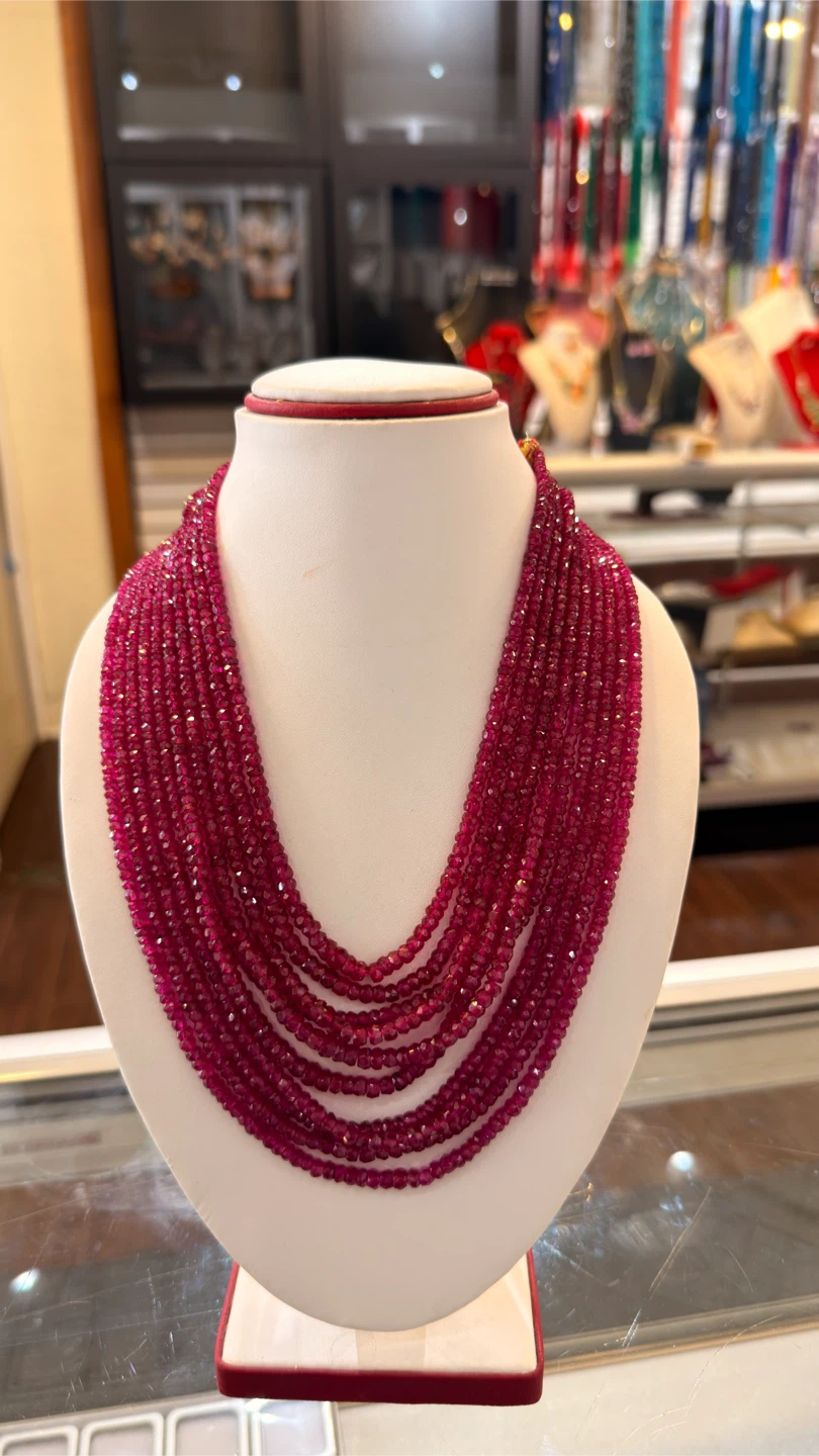 Multi-Strand Ruby Bead Necklace - photo 5