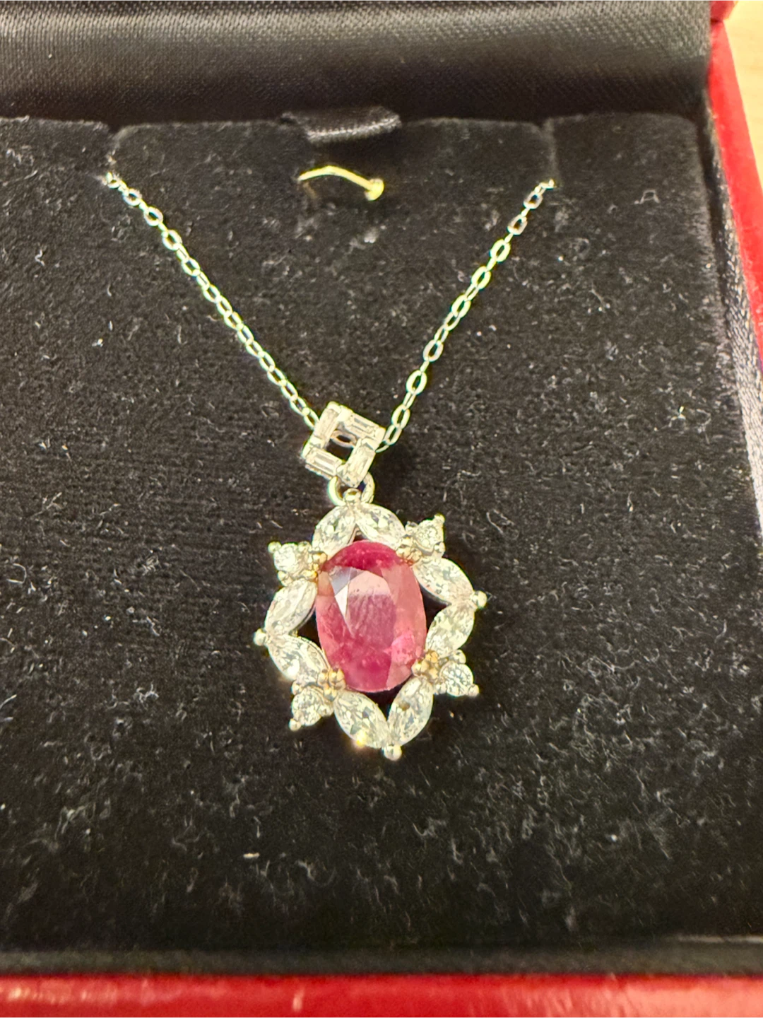 Pigeon Blood Natural Ruby S925 Pendant with Necklace - 1.80g