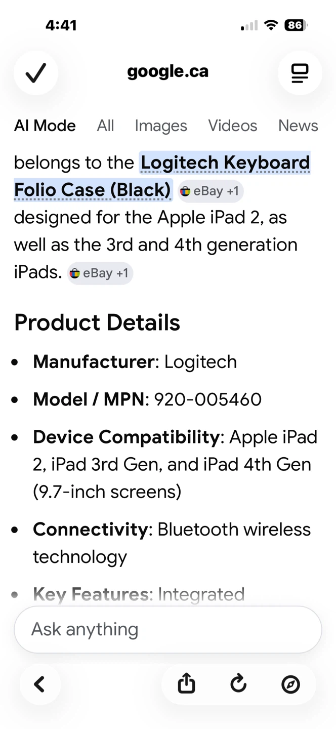 Logitech Keyboard Folio for iPad 2, 3, & 4 - photo 5