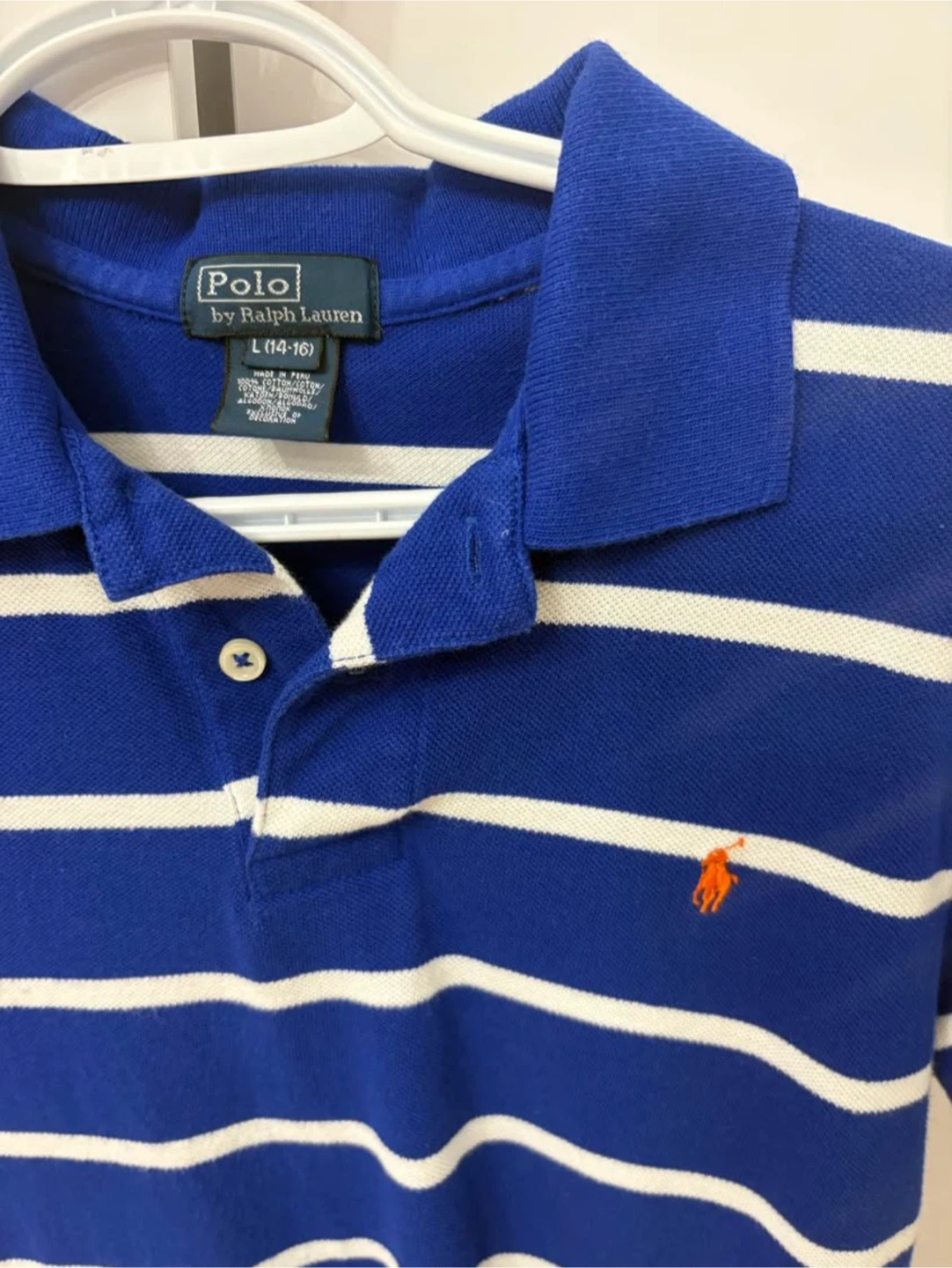 Polo by Ralph Lauren Striped Polo Shirt - boys large (14-16) - photo 2