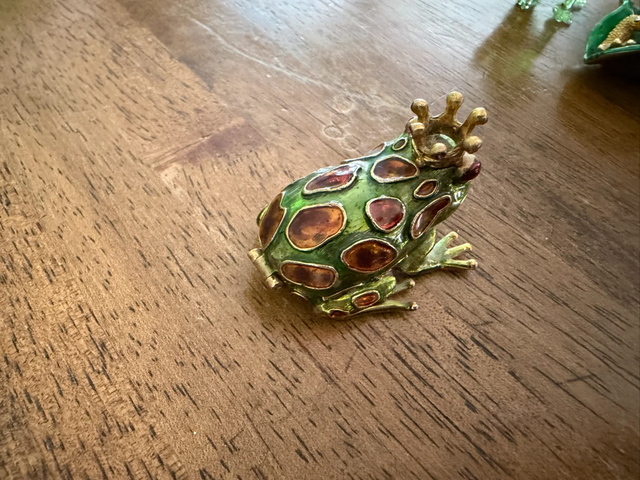 Monet Frog Hinged Trinket Box - photo 4