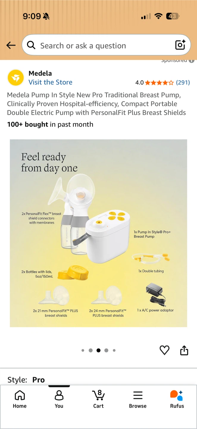 Medela Pump In Style New Pro Double Electric Breast Pump - photo 2