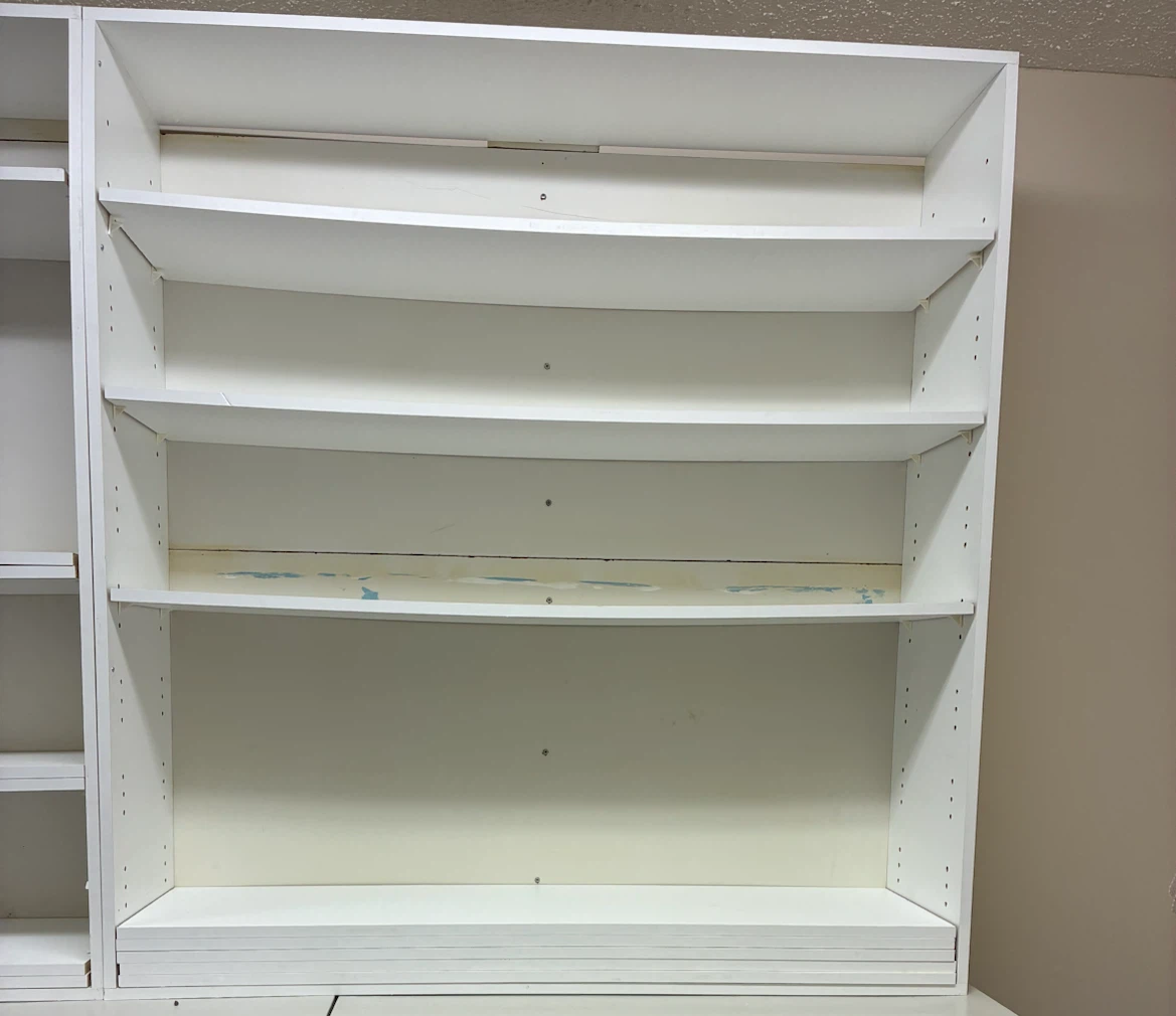 White Bookcase Shelving Unit - photo 2