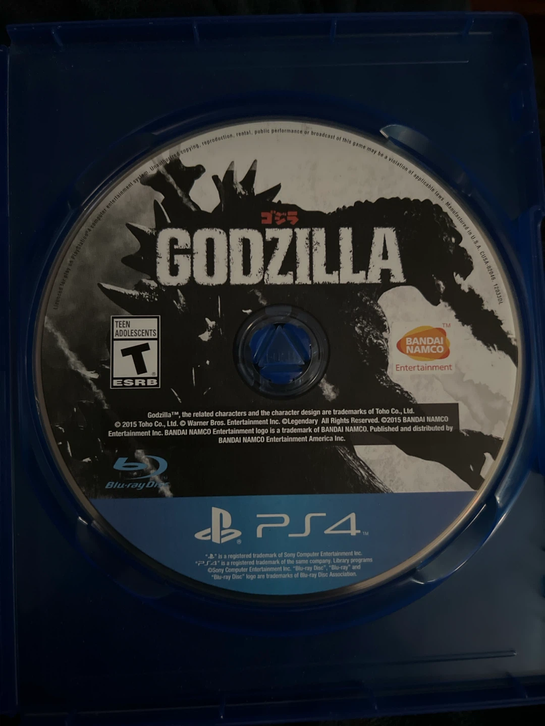 Godzilla PS4 Blu-ray Disc Game