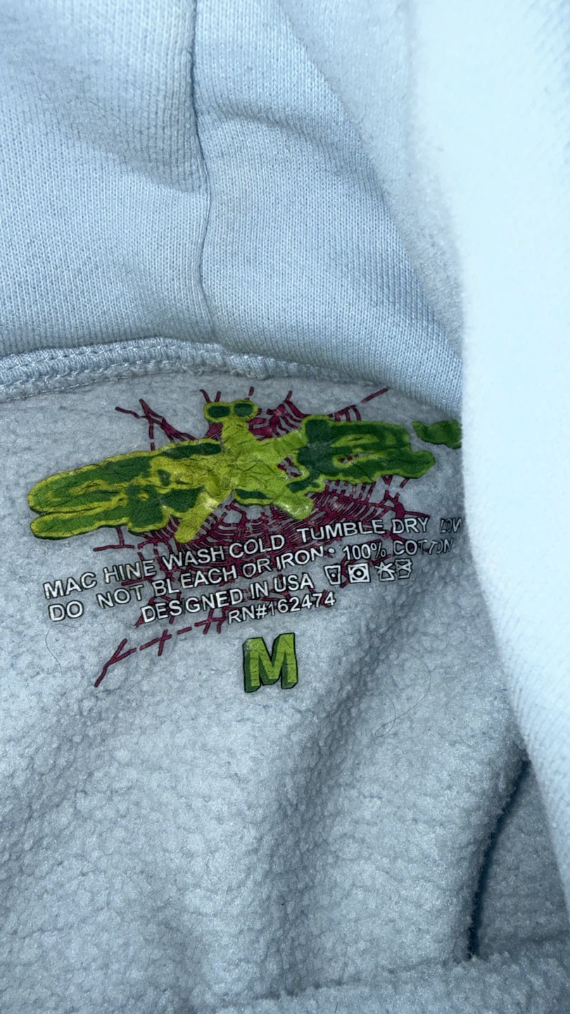 Sp5der Hoodie Light Blue Size M - photo 2