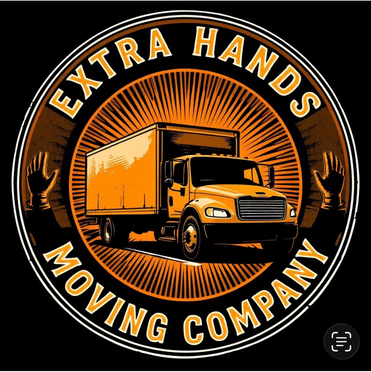 Extra Hands Moving Company Logo