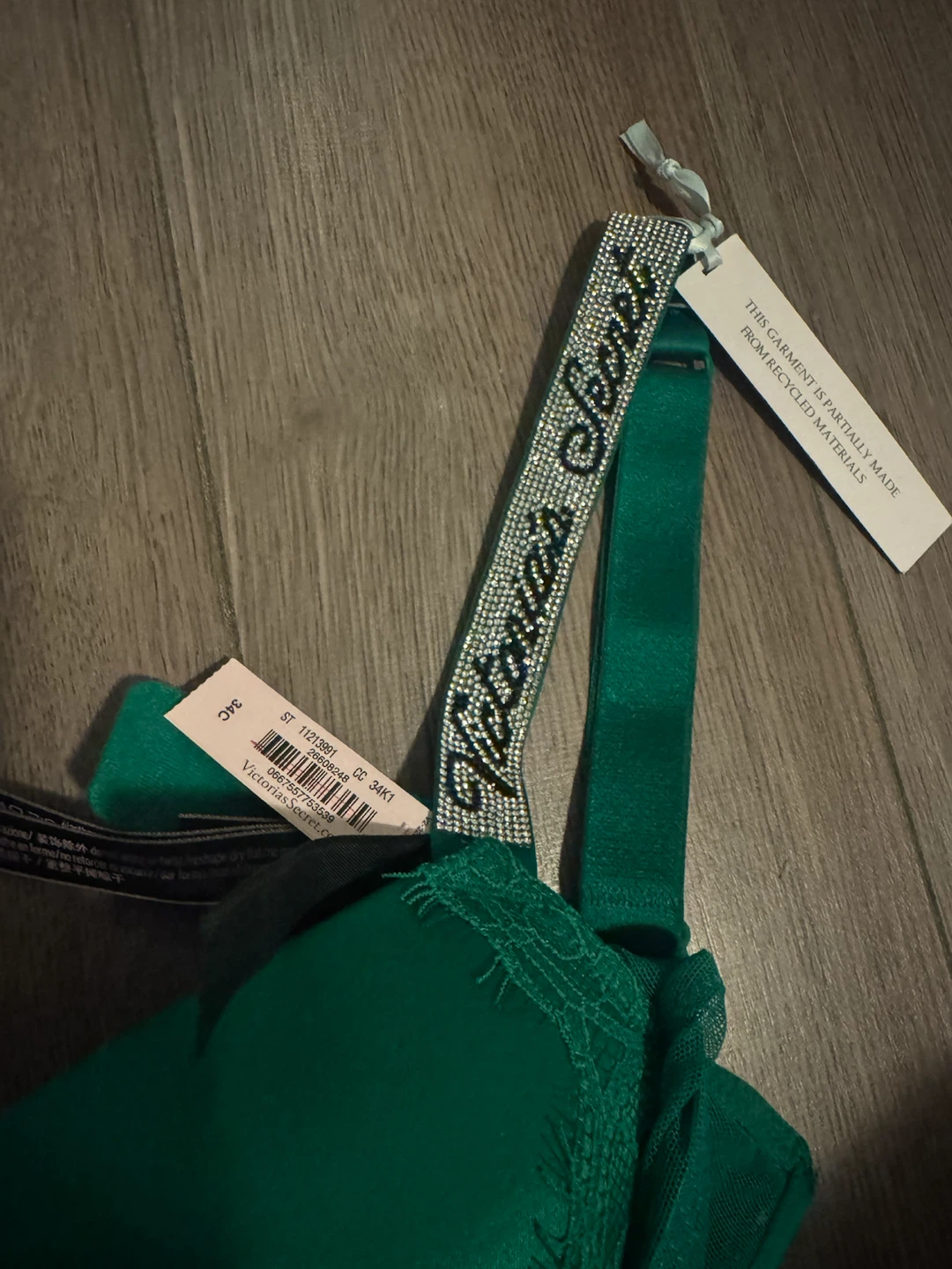 Victoria's Secret Green Bra 34C
