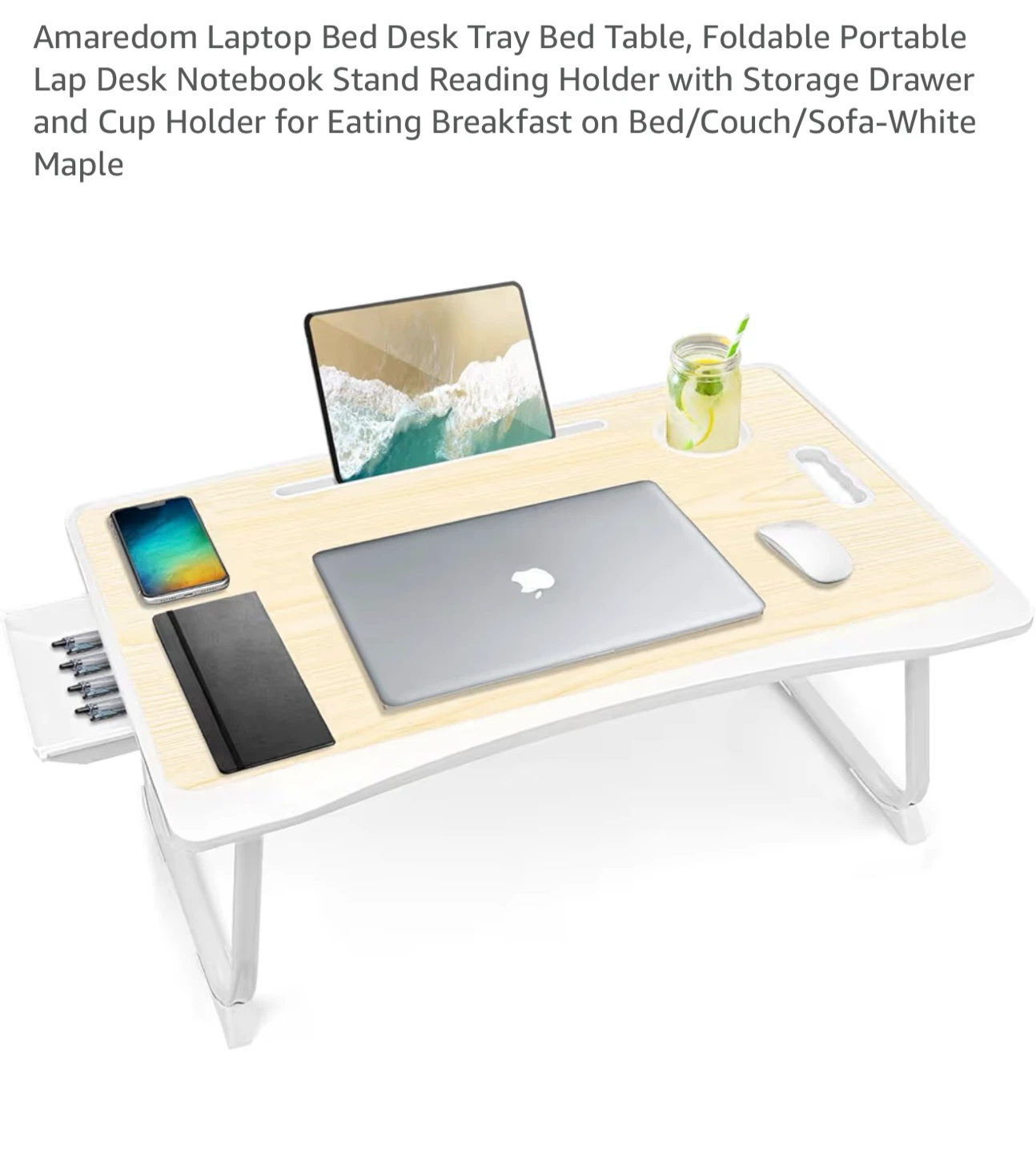 Amaredom Foldable Laptop Bed Desk Tray