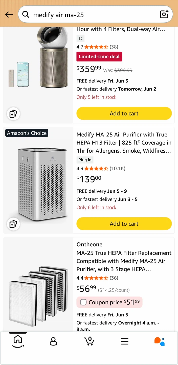 Medify Air Purifier MA-25 Silver - photo 3