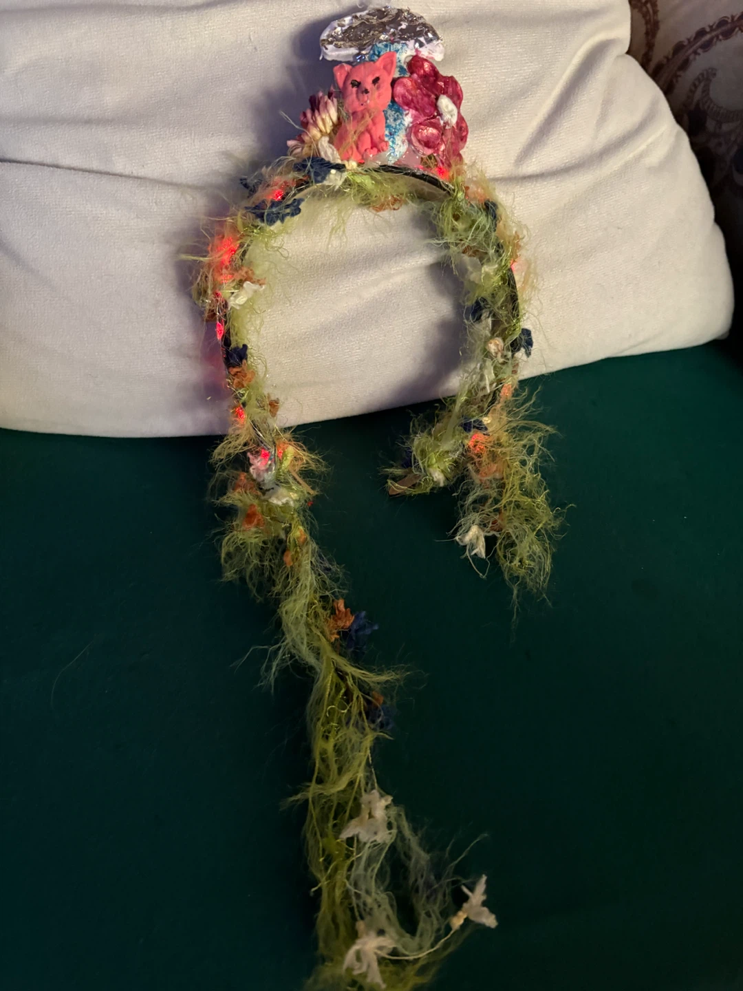 Handmade Fairy Crown Headband with Lights - photo 3