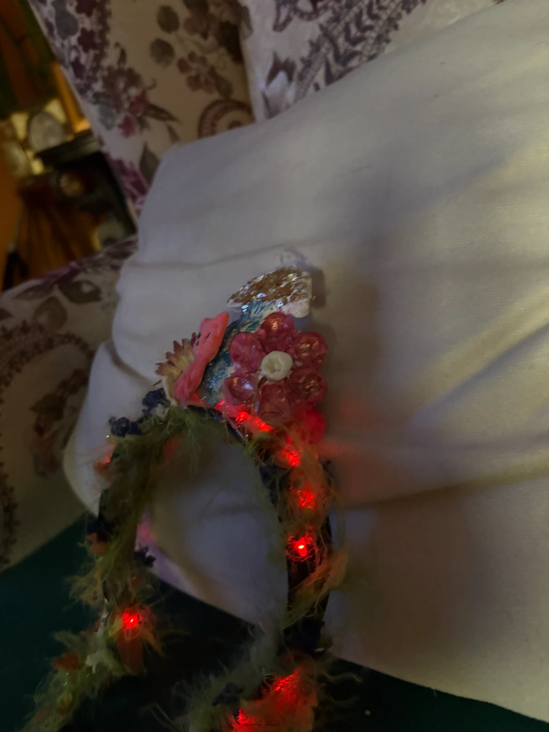Handmade Fairy Crown Headband with Lights - photo 4