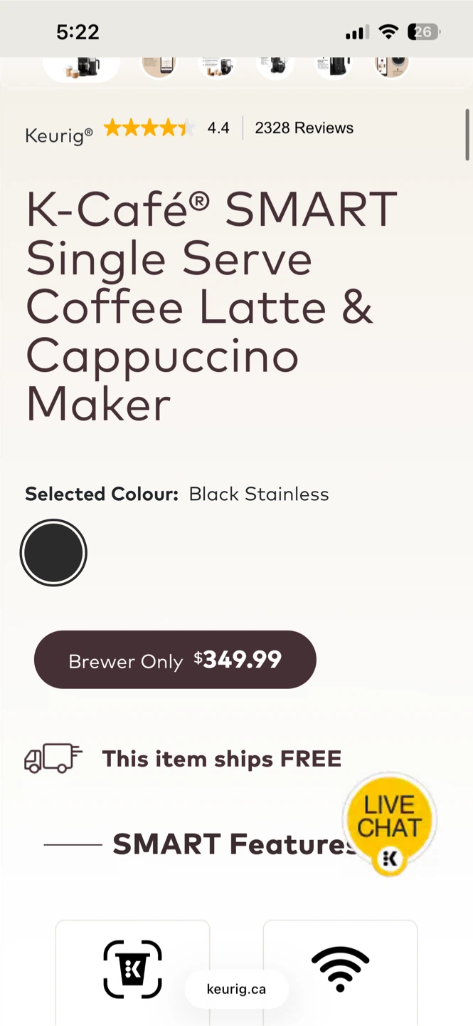 K-Café® SMART Single Serve Coffee Latte & Cappuccino Maker - photo 5
