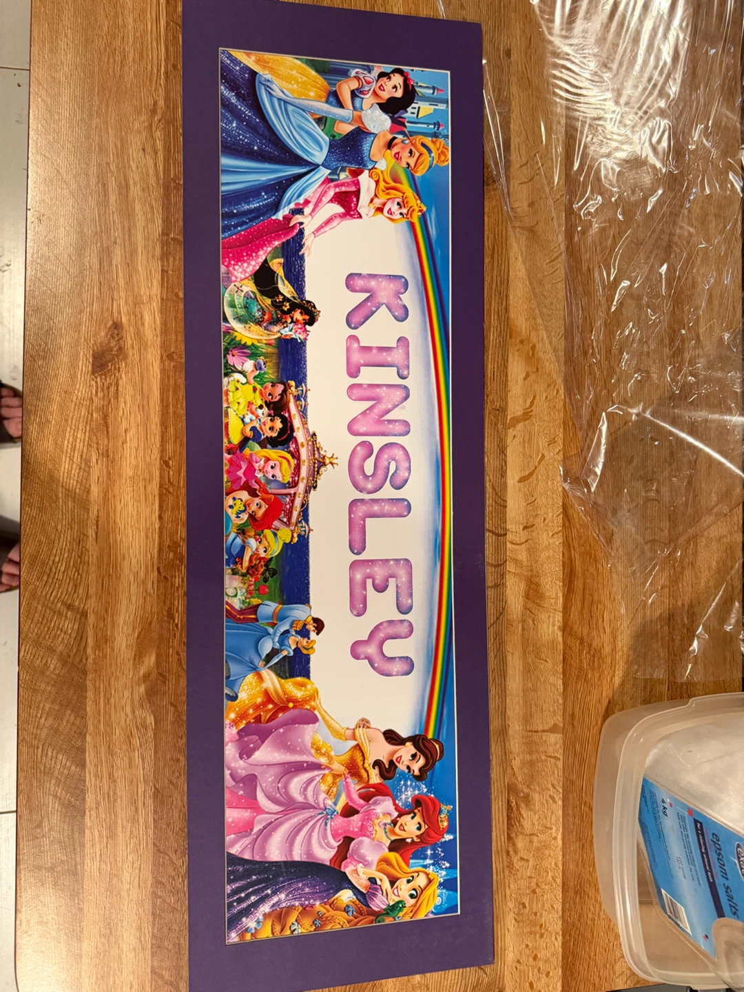 Disney Princess Personalized Name Sign "Kinsley"