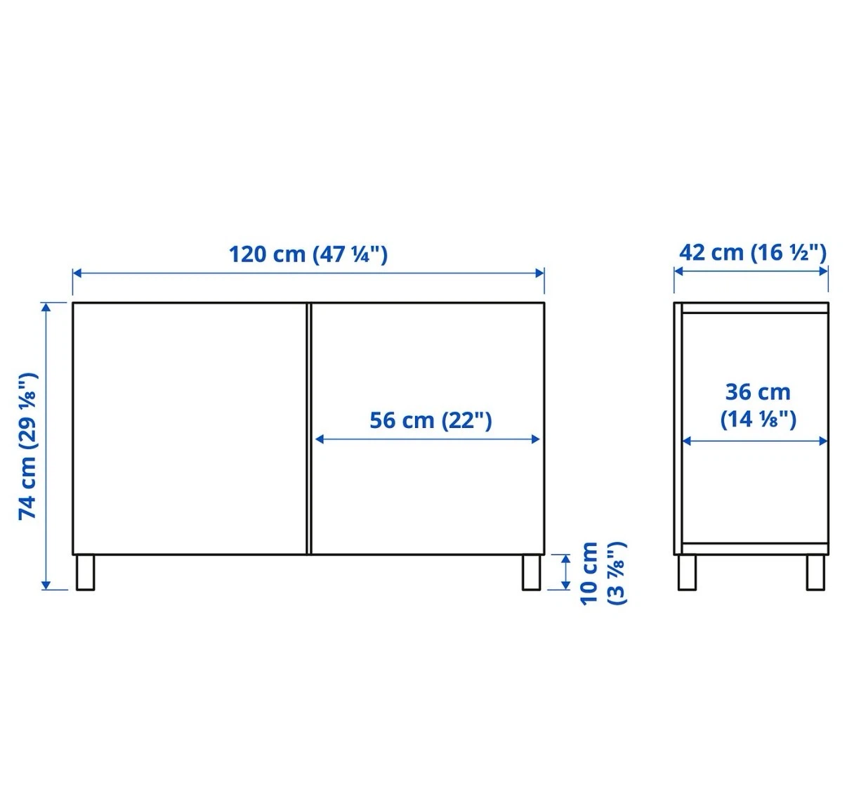 IKEA BESTA TV stand cabinet - photo 3