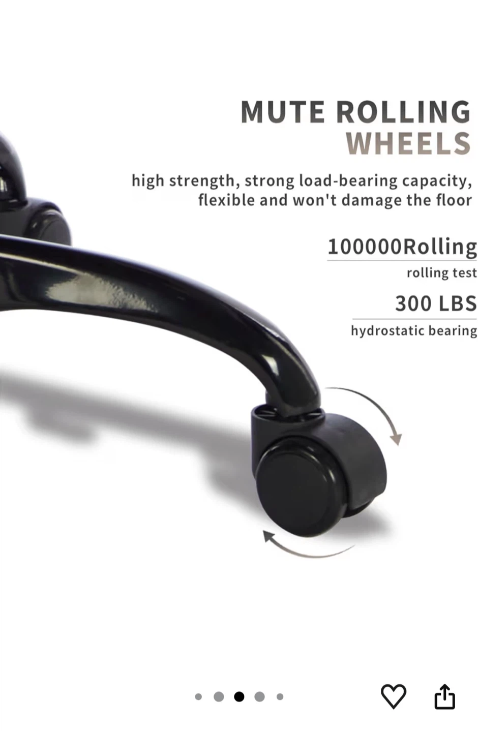 WOTSTA Ergonomic Gaming Chair with Retractable Footrest - photo 4
