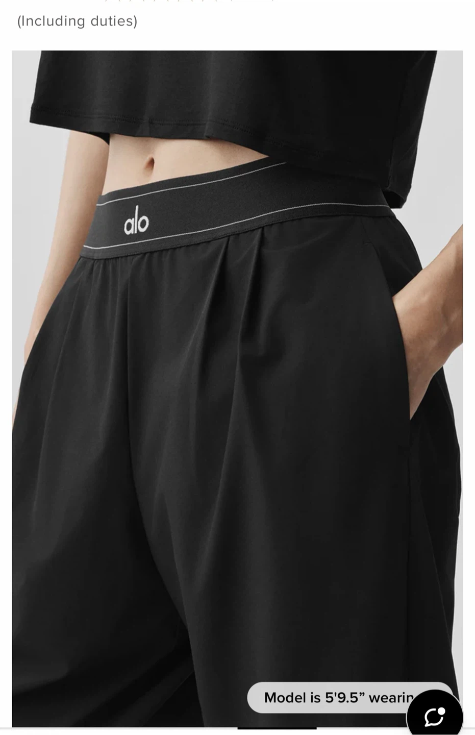Alo Yoga Black Wide Leg Pants Size xl - photo 3